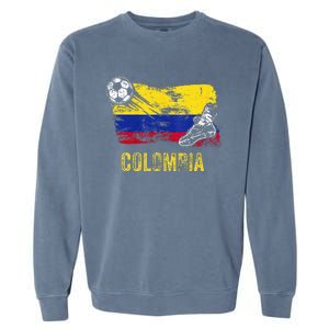 Colombia Soccer Jersey Fan Gallery Cheer Lady Mom Family Garment-Dyed Sweatshirt