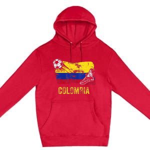 Colombia Soccer Jersey Fan Gallery Cheer Lady Mom Family Premium Pullover Hoodie