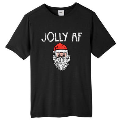 Christmas Santa Jolly Funny Xmas Holiday Humor Tall Fusion ChromaSoft Performance T-Shirt