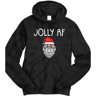 Christmas Santa Jolly Funny Xmas Holiday Humor Tie Dye Hoodie