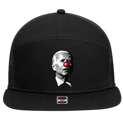 Clown Show Joe Funny Joe Biden Is A Democratic Clown 7 Panel Mesh Trucker Snapback Hat