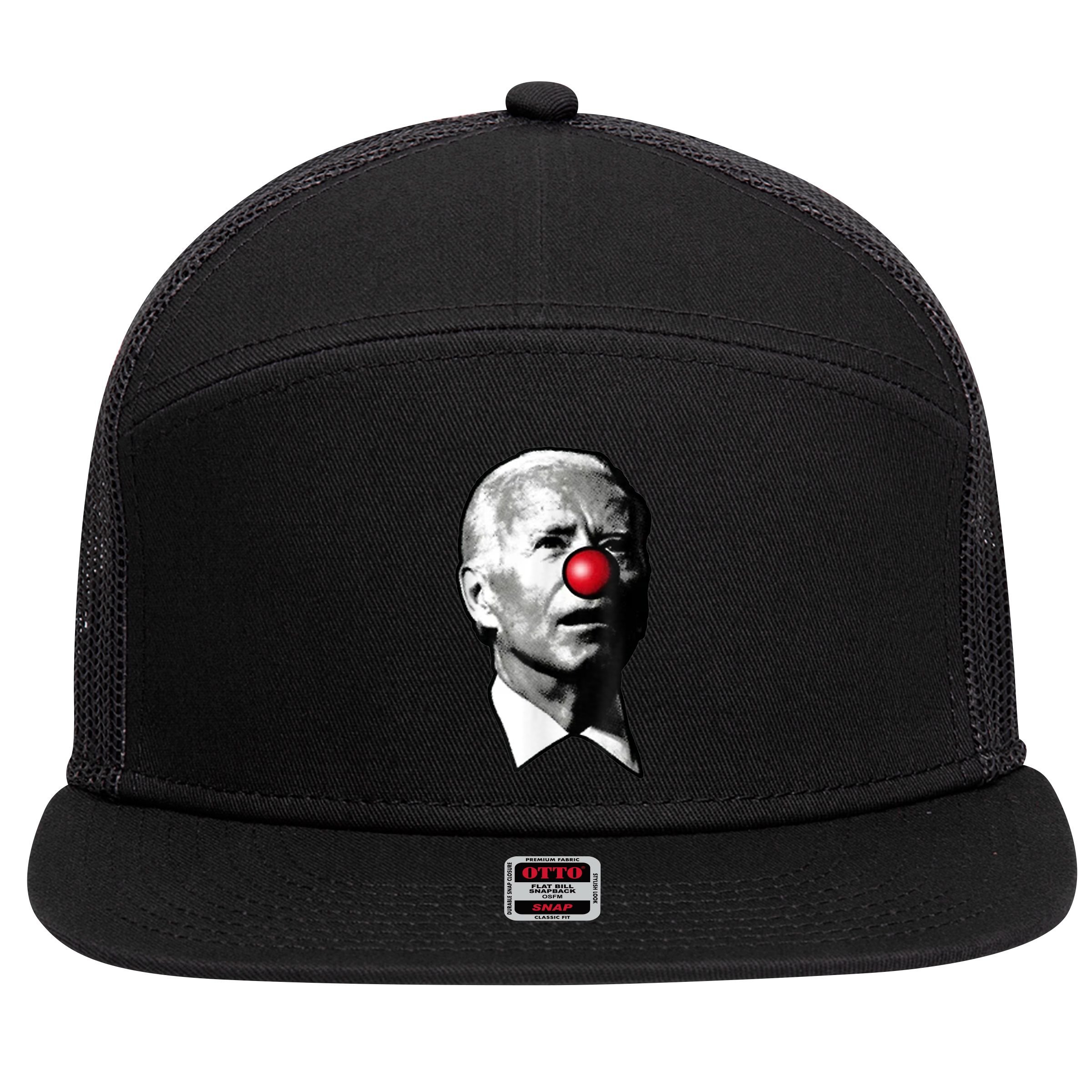 Clown Show Joe Funny Joe Biden Is A Democratic Clown 7 Panel Mesh Trucker Snapback Hat