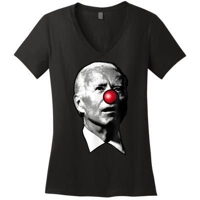 Clown Show Joe Funny Joe Biden Is A Democratic Clown Women's V-Neck T-Shirt