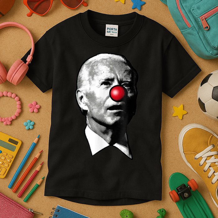 Clown Show Joe Funny Joe Biden Is A Democratic Clown Kids T-Shirt