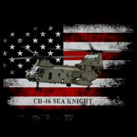 Ch46 Sea Knight Helicopter Usa Flag Helicopter Pilot Funny Gift Cooling Performance Crew T-Shirt
