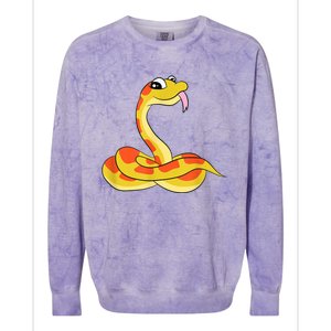 Corn Snake Kids Reptiles Cute Corn Snake Colorblast Crewneck Sweatshirt