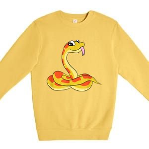 Corn Snake Kids Reptiles Cute Corn Snake Premium Crewneck Sweatshirt