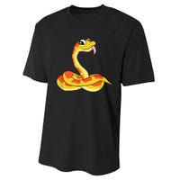 Corn Snake Kids Reptiles Cute Corn Snake Performance Sprint T-Shirt