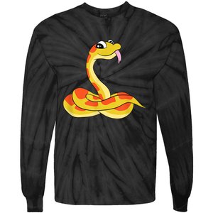 Corn Snake Kids Reptiles Cute Corn Snake Tie-Dye Long Sleeve Shirt