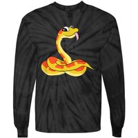 Corn Snake Kids Reptiles Cute Corn Snake Tie-Dye Long Sleeve Shirt