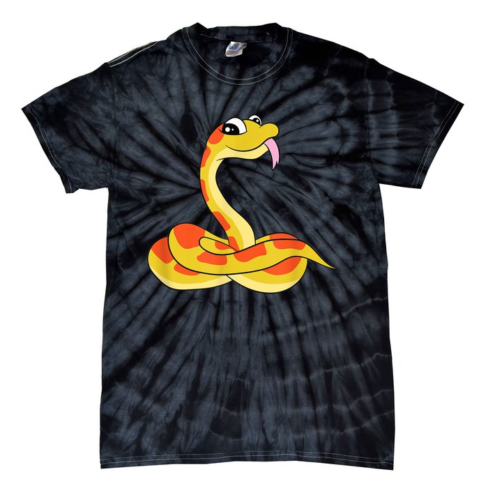 Corn Snake Kids Reptiles Cute Corn Snake Tie-Dye T-Shirt