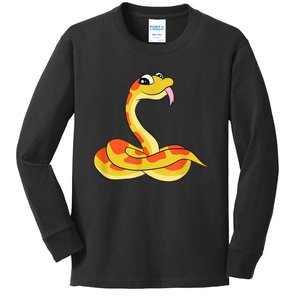 Corn Snake Kids Reptiles Cute Corn Snake Kids Long Sleeve Shirt