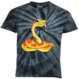 Corn Snake Kids Reptiles Cute Corn Snake Kids Tie-Dye T-Shirt