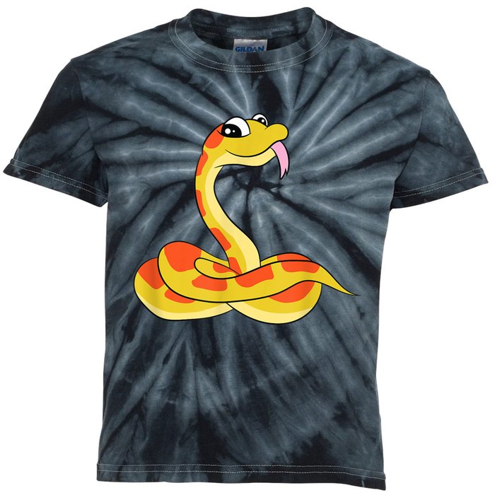 Corn Snake Kids Reptiles Cute Corn Snake Kids Tie-Dye T-Shirt