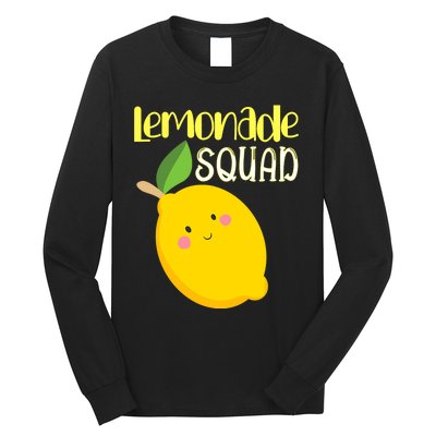 Cute Smiling Kawaii Lemon Lemonade Squad Long Sleeve Shirt