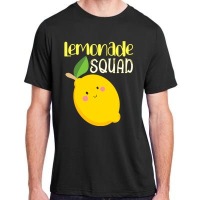 Cute Smiling Kawaii Lemon Lemonade Squad Adult ChromaSoft Performance T-Shirt