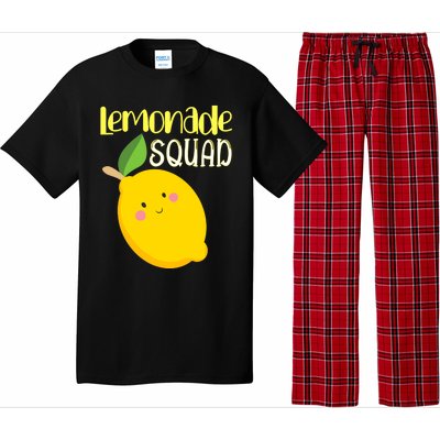 Cute Smiling Kawaii Lemon Lemonade Squad Pajama Set