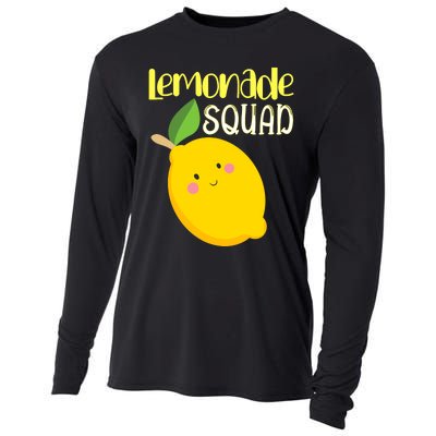 Cute Smiling Kawaii Lemon Lemonade Squad Cooling Performance Long Sleeve Crew