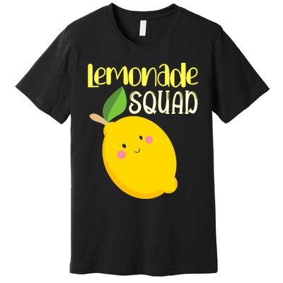 Cute Smiling Kawaii Lemon Lemonade Squad Premium T-Shirt