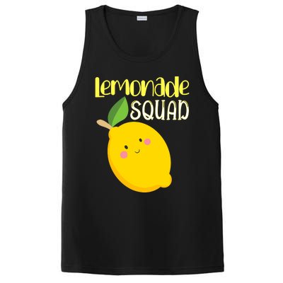 Cute Smiling Kawaii Lemon Lemonade Squad PosiCharge Competitor Tank