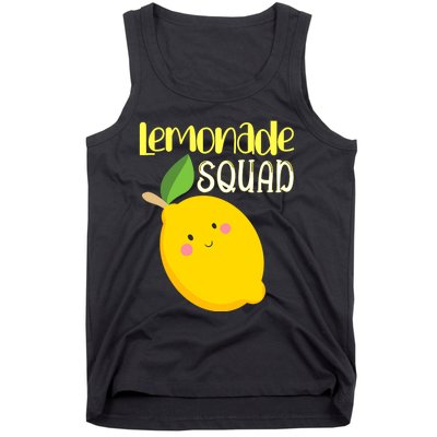 Cute Smiling Kawaii Lemon Lemonade Squad Tank Top