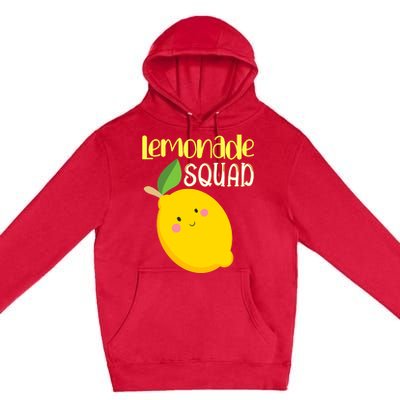 Cute Smiling Kawaii Lemon Lemonade Squad Premium Pullover Hoodie