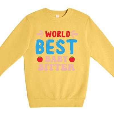 Childcare Sitter Kindergarten Gift Premium Crewneck Sweatshirt