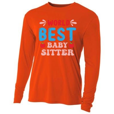 Childcare Sitter Kindergarten Gift Cooling Performance Long Sleeve Crew