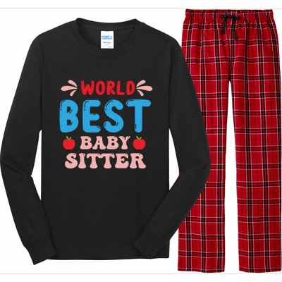 Childcare Sitter Kindergarten Gift Long Sleeve Pajama Set