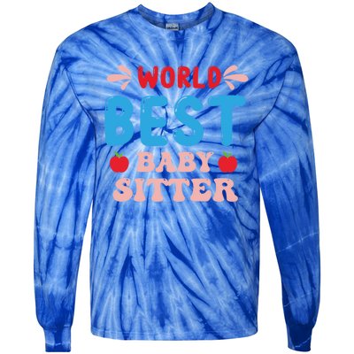 Childcare Sitter Kindergarten Gift Tie-Dye Long Sleeve Shirt