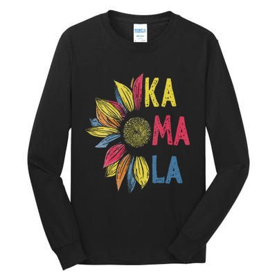 Colorful Sunflower Kamala Harris Tall Long Sleeve T-Shirt