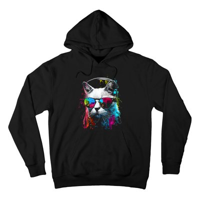 Cat Sunglasses Kitten Cat Love Cat Owner Hoodie