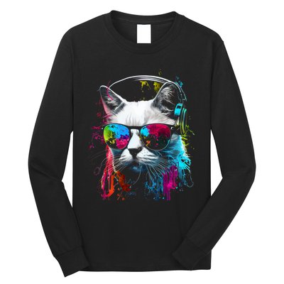 Cat Sunglasses Kitten Cat Love Cat Owner Long Sleeve Shirt