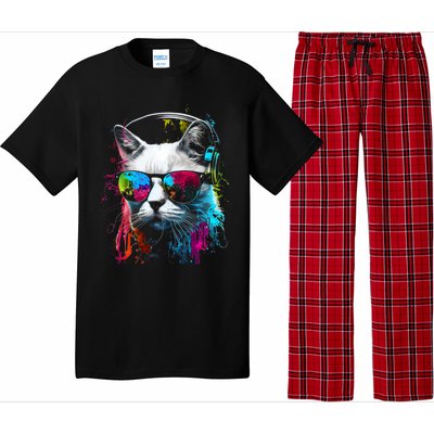 Cat Sunglasses Kitten Cat Love Cat Owner Pajama Set