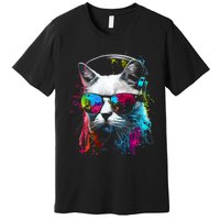 Cat Sunglasses Kitten Cat Love Cat Owner Premium T-Shirt