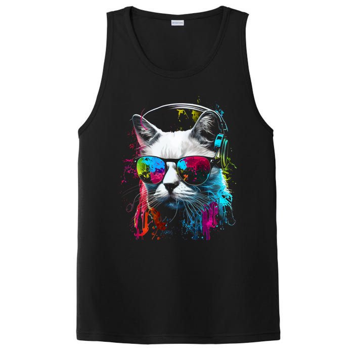 Cat Sunglasses Kitten Cat Love Cat Owner PosiCharge Competitor Tank