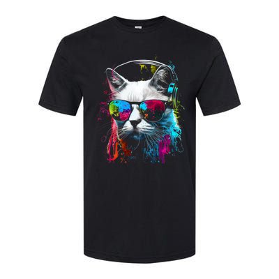 Cat Sunglasses Kitten Cat Love Cat Owner Softstyle CVC T-Shirt