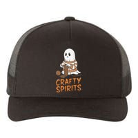 Crafty Spirits Knitting Ghost Design For Halloween Fun Yupoong Adult 5-Panel Trucker Hat