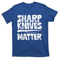 Chef Sharp Knives Matter Funny Cook Cooking Culinary Vintage Gift T-Shirt