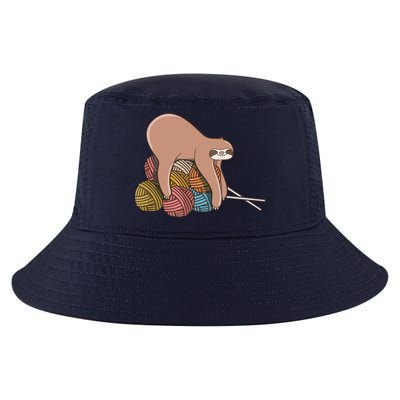 Cute Sloth Knitting Yarn Knitting Wool Cool Comfort Performance Bucket Hat
