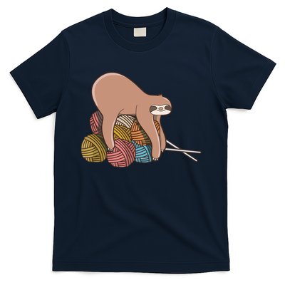 Cute Sloth Knitting Yarn Knitting Wool T-Shirt