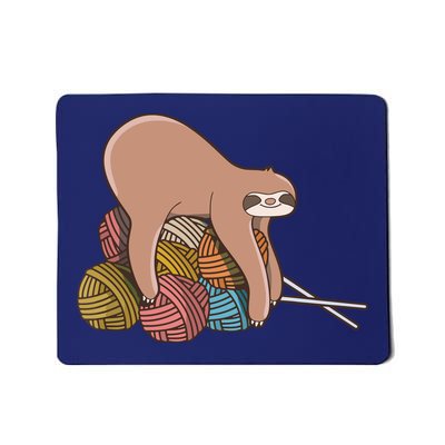 Cute Sloth Knitting Yarn Knitting Wool Mousepad