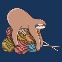 Cute Sloth Knitting Yarn Knitting Wool Cooling Performance Long Sleeve Crew