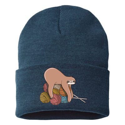 Cute Sloth Knitting Yarn Knitting Wool Sustainable Knit Beanie