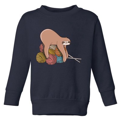 Cute Sloth Knitting Yarn Knitting Wool Toddler Sweatshirt
