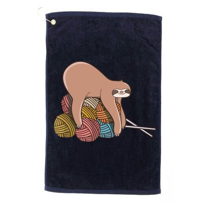 Cute Sloth Knitting Yarn Knitting Wool Golf Towel