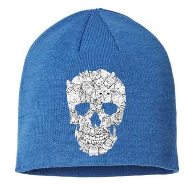 Cat Skull Kitty Skeleton Halloween Costume Idea Sustainable Beanie