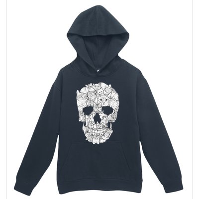 Cat Skull Kitty Skeleton Halloween Costume Idea Urban Pullover Hoodie