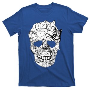 Cat Skull Kitty Skeleton Halloween T-Shirt