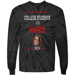 College Students Kamala Harris President Kamala Election Tie-Dye Long Sleeve Shirt